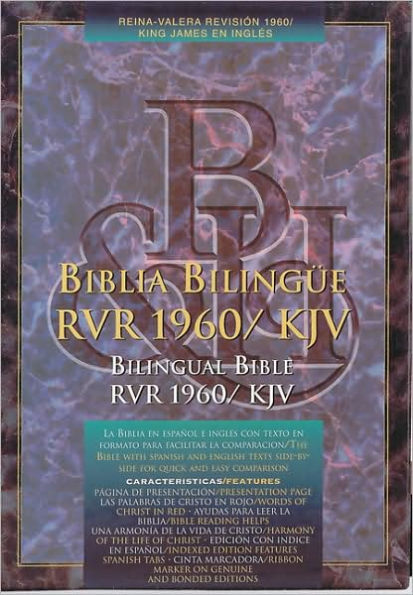 RVR 1960/KJV Bilingual Bible (Black Bonded Leather - Indexed)