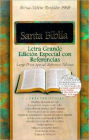 RVR 1960 Large Print Special Reference Bible (Black Bonded Leather - Indexed)
