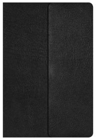 KJV Large Print Compact Bible, Black Bonded Leather with Magnetic Flap