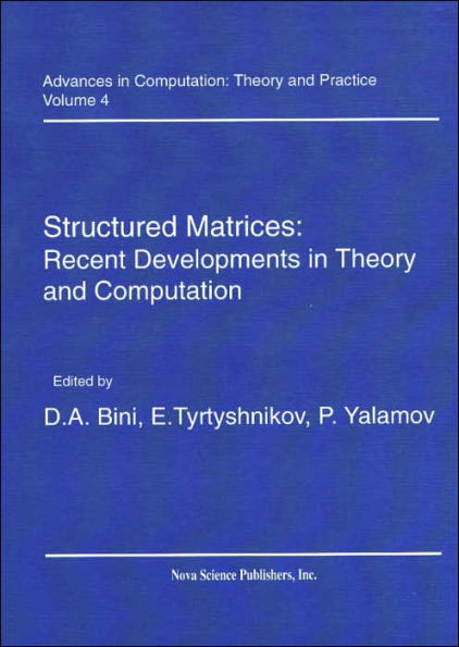 Structured Matrices: Recent Advances and Applications