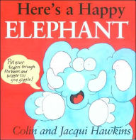 Here's a Happy Elephant: Finger Wiggle Board Book