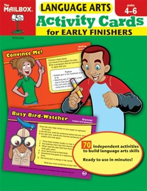 Activity Cards for Early Finishers: Language Arts