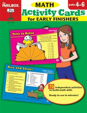 Activity Cards for Early Finishers: Math