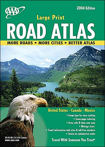 AAA Large Print Road Atlas 2004 by AAA, Paperback | Barnes & Noble®