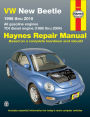 VW New Beetle 1998 thru 2010: All gasoline engines - TDI diesel engine (1998 thru 2004)