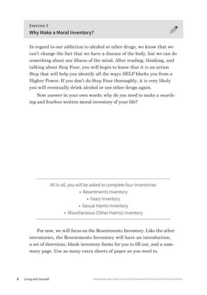 Living with Yourself: A Workbook for Steps 4-7