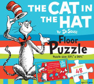 The Cat in the Hat by Dr. Seuss Floor Puzzle: Includes 48 giant puzzle pieces, Puzzle size: 32-1/2