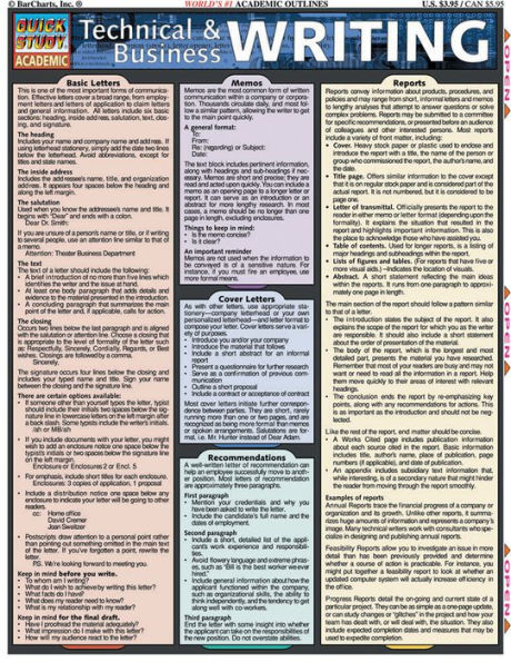 Technical & Business Writing