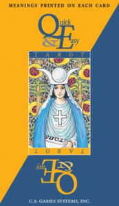 Title: Quick & Easy Tarot: 78-Card Deck with Upright and Reversed Meanings Printed on Each Card, Beginner-Friendly, Universal Waite Imagery, Learn Tarot with Confidence, Author: Ellen Lytle