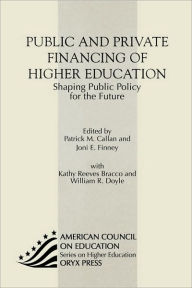 Public And Private Financing Of Higher Education