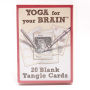 Yoga for Your Brain 20 Blank Tangle Cards