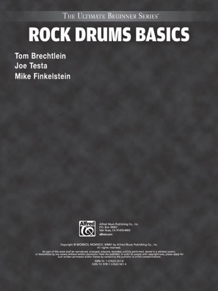 Ultimate Beginner Rock Drums Basics: Steps One & Two, Book & CD