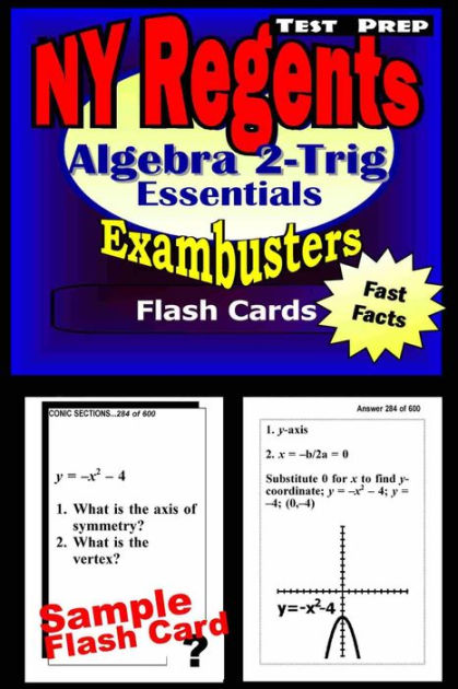 Ny Regents Algebra 2 Trigonometry Test Prep Review Exambusters Flashcards New York Regents