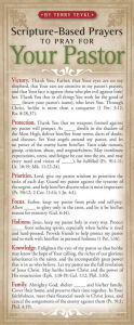 Title: Scripture-Based Prayers to Pray for Your Pastor 50-pack