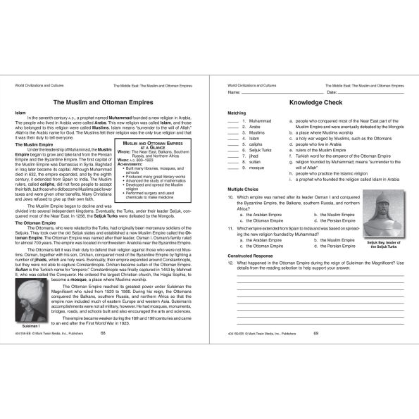World Civilizations and Cultures, Grades 5 - 8