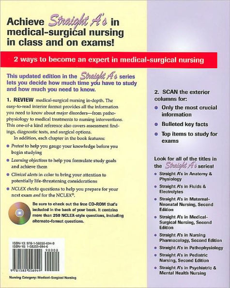 Straight A's in Medical-Surgical Nursing / Edition 2