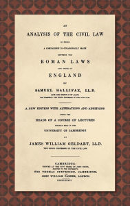 Title: An Analysis of the Civil Law [1836], Author: Samuel Hallifax