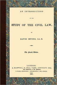 An Introduction To The Study Of The Civil Law / Edition 4