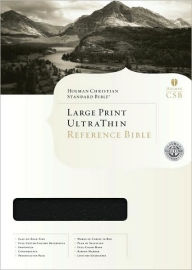 HCSB Large Print Ultrathin Reference Bible, Burgundy Bonded Leather