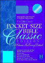 Holman CSB Pocket Bible Classic Duo Tone Blue/Grey Slide Tab Simulated Leather