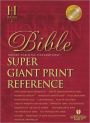 HCSB Super Giant Print Reference Bible, Black Bonded Leather Indexed