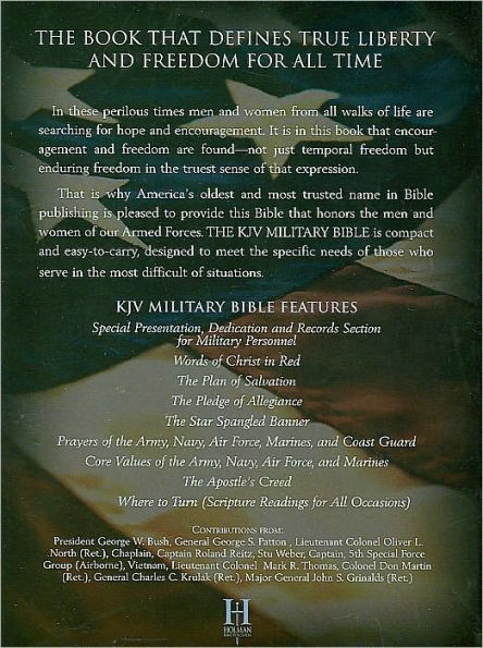 KJV Large Print Compact Military Bible