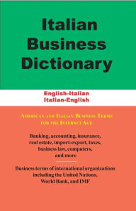 Title: Italian Business Dictionary, Author: Morry Sofer