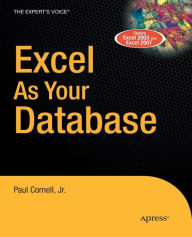 Title: Excel as Your Database, Author: Paul Cornell
