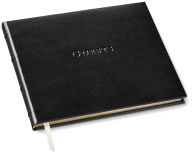 Title: Acadia Black Leather Guest Book 7