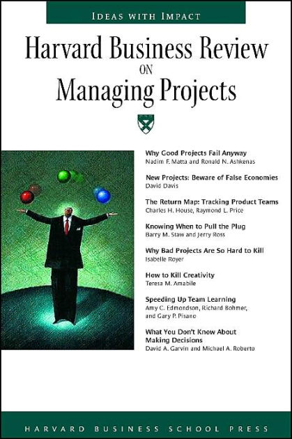 Harvard Business Review On Managing Projects By Harvard Business Review ...