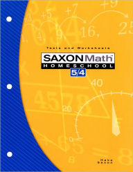 Title: Saxon Math 5/4 Homeschool: Testing Book 3rd Edition / Edition 1, Author: Houghton Mifflin Harcourt