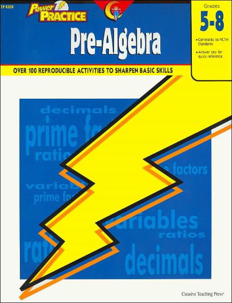 Power Practice Pre-Algebra Grades 5-8(Power Practice Series)