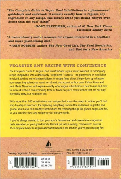 The Complete Guide to Vegan Food Substitutions: Veganize It! Foolproof Methods for Transforming Any Dish into a Delicious New Vegan Favorite