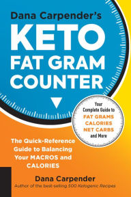 Free downloads ebooks for kobo Dana Carpender's Keto Fat Gram Counter: The Quick-Reference Guide to Balancing Your Macros and Calories in English  by Dana Carpender