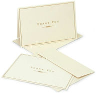 Gold and Cream Thank You Notes