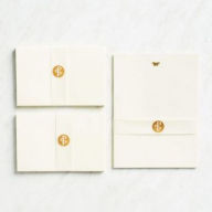 Title: Gold Butterfly Stationery Set Of 30