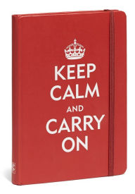 Red Keep Calm and Carry On Bound Lined Journal 5