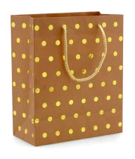 Title: Gold Classic Dots Gift Bag