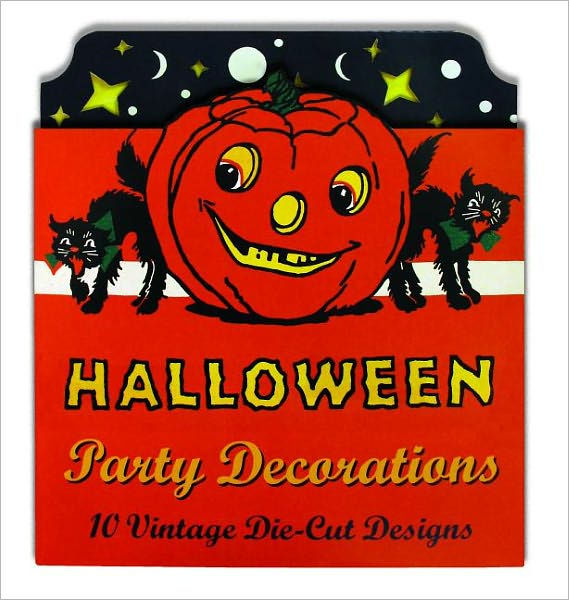 Vintage Halloween Cardboard Cutouts Die Cut Party Decorations By