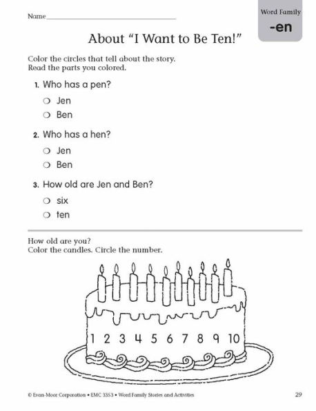 Word Family Stories and Activities, Kindergarten - Grade 2 (Level A), Teacher Resource