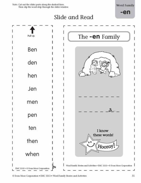 Word Family Stories and Activities, Kindergarten - Grade 2 (Level A), Teacher Resource