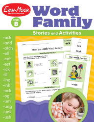 Title: Word Family Stories and Activities, Kindergarten - Grade 2 (Level B), Teacher Resource, Author: Evan-Moor Educational Publishers