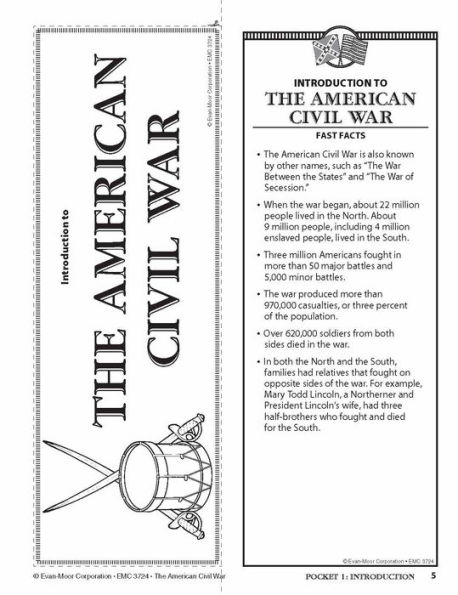 History Pockets: The American Civil War, Grade 4 - 6 Teacher Resource