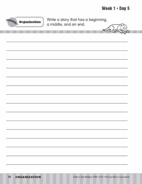Daily 6-Trait Writing, Grade 1 Student Edition Workbook (5-pack)