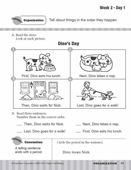 Daily 6-Trait Writing, Grade 1 Student Edition Workbook (5-pack)