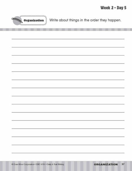 Daily 6-Trait Writing, Grade 1 Student Edition Workbook (5-pack)