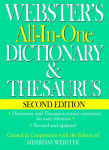 Alternative view 1 of Webster's All-In-One Dictionary & Thesaurus, Second Edition