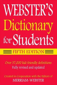 Title: Webster's Dictionary for Students, Author: Merriam-Webster