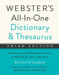 Alternative view 1 of Webster's All-in-One Dictionary and Thesaurus, Third Edition
