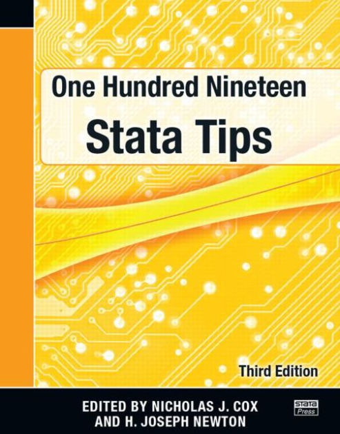 One Hundred Nineteen Stata Tips 第三版 One Hundred Nineteen Stata Tips, Third Edition by Nicholas J. Cox
